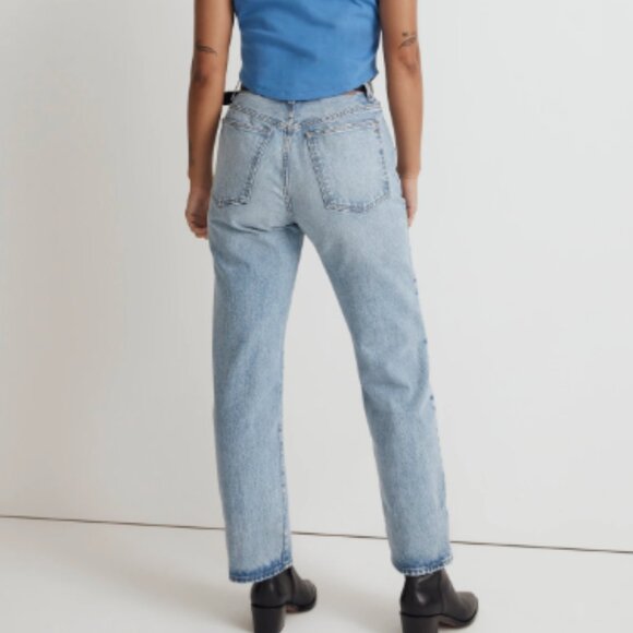 Madewell The Curvy '90s Straight Jean Mercer Wash - Picture 2 of 3